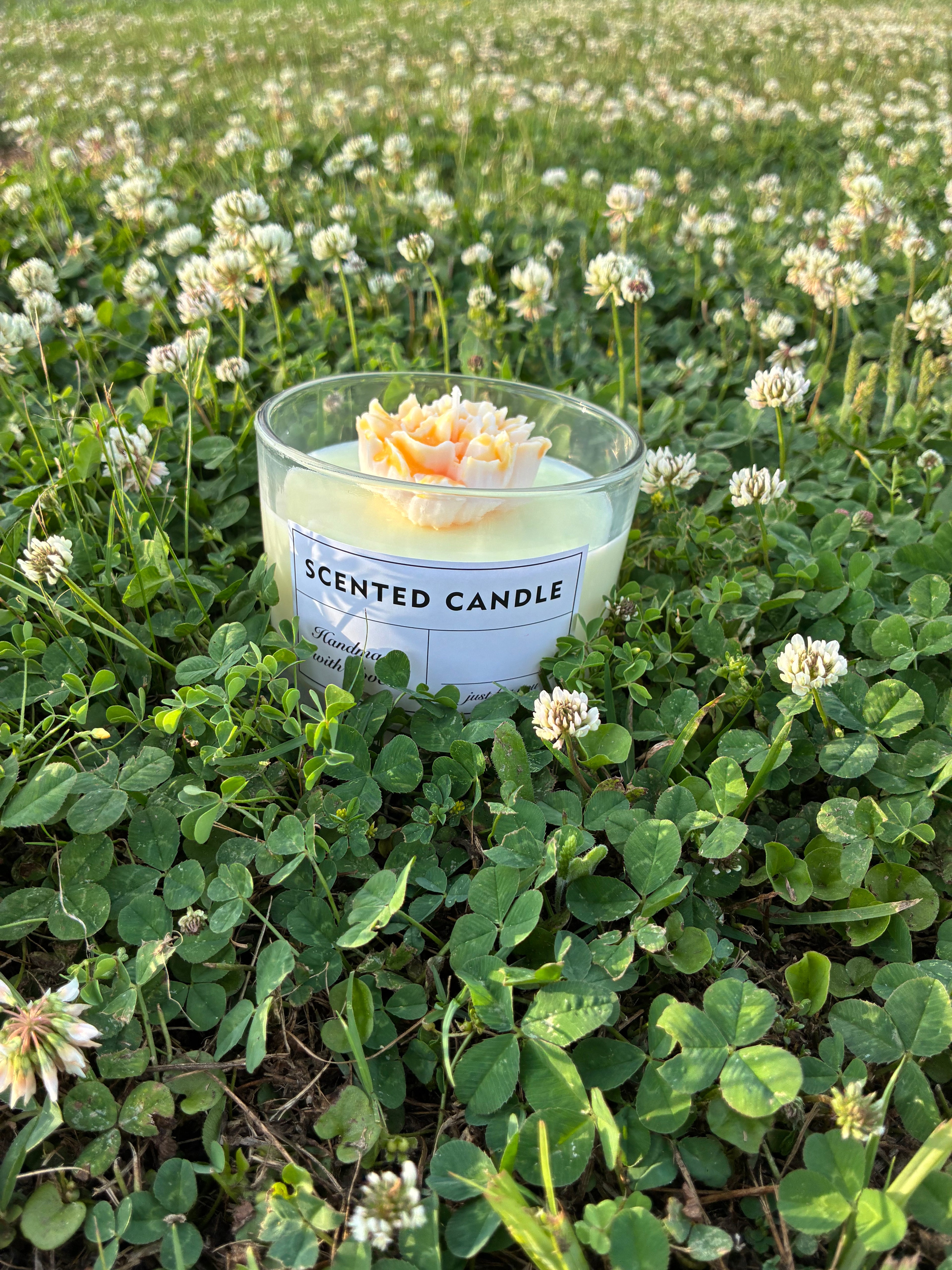 Floral candle